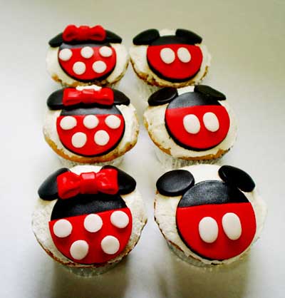 Cupcakes decorados em fotos