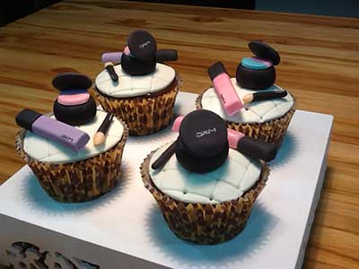 Cupcakes decorados em fotos