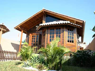 imagens de casas de madeira