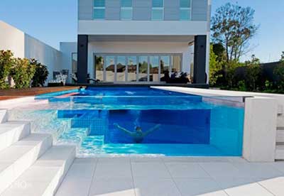 fotos de piscinas decoradas