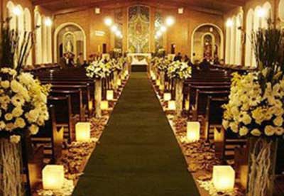 bancos velas 1 decorar igreja