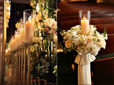 bancos velas como decorar