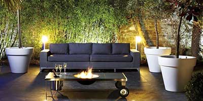 iluminação para jardim