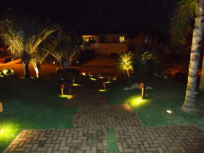 decoração de jardim