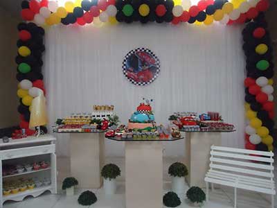 decoração com bolas