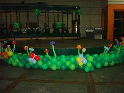 fotos de decoração com bolas