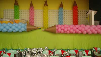 decoração com bolas