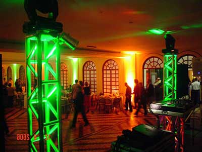 dicas de iluminação de festa