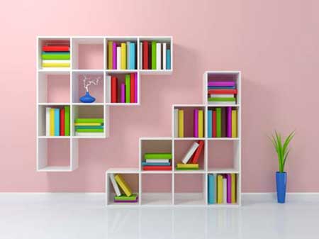 fotos de prateleiras de livros