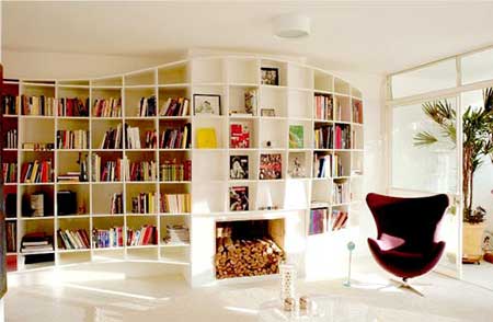 prateleiras de livros planejadas