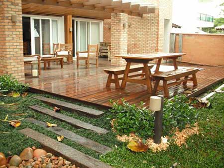 deck de madeira