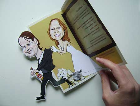 Convites de Noivado 6 com carton