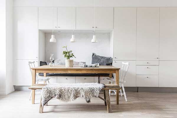 decoração de cozinha nórdica