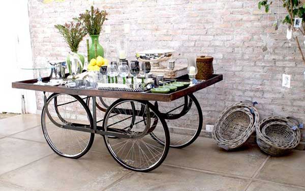 decorar com bicicleta