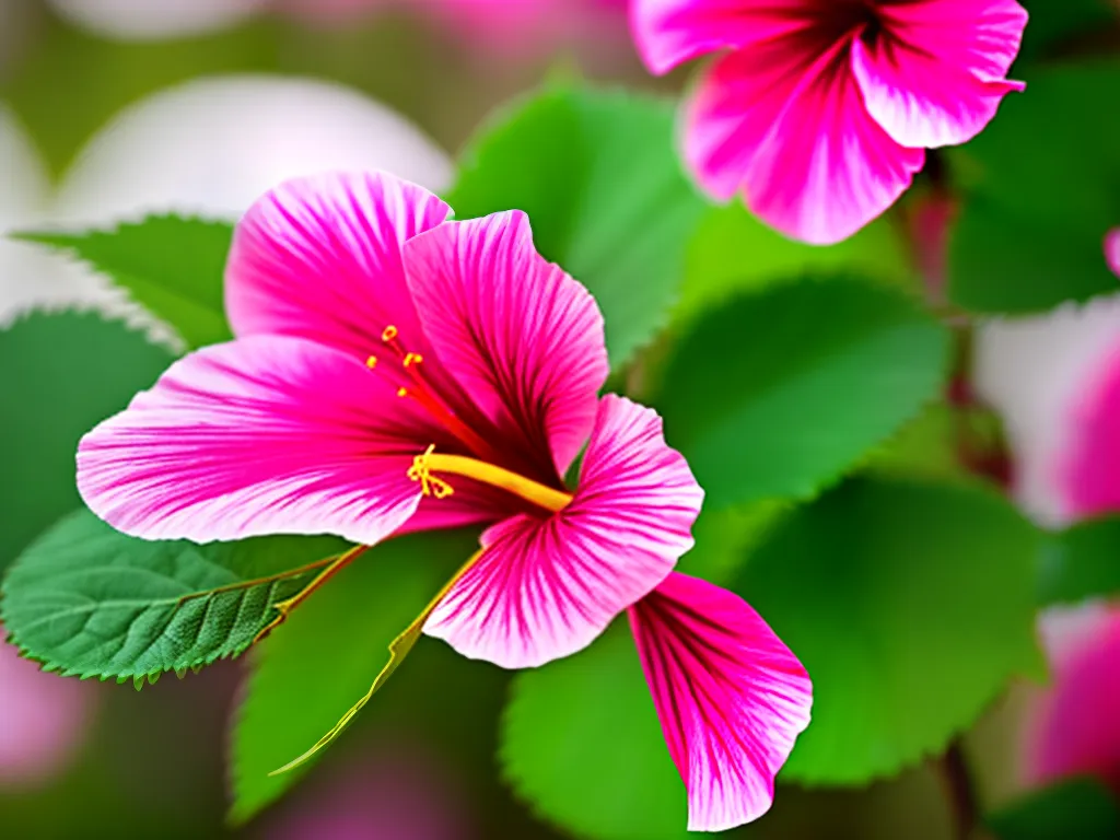 Dicas hibiscus striatus rosa do rio 1