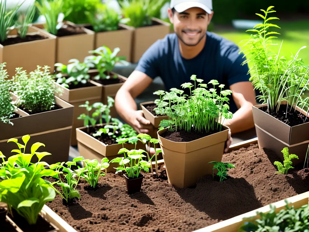 Dicas papelao jardinagem suportes sementeiras sustentaveis