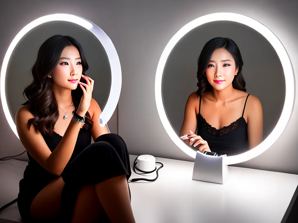 Dicas ring light com difusor de luz iluminacao suave e uniforme 1