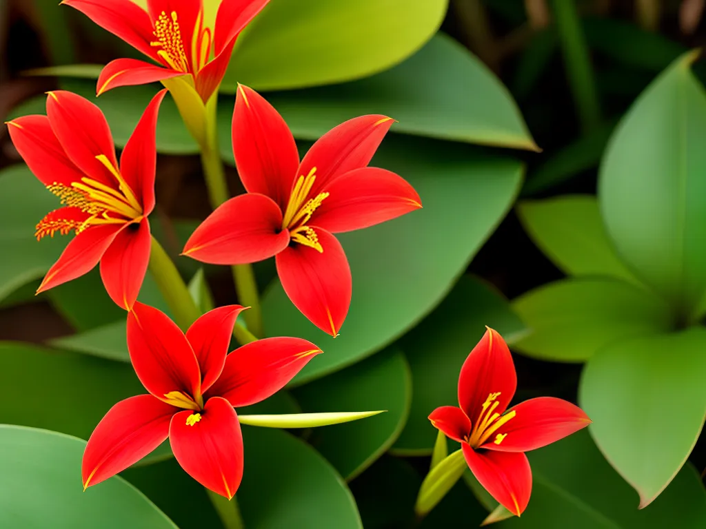 Beleza Tropical: Alpinia Purpurata em Destaque