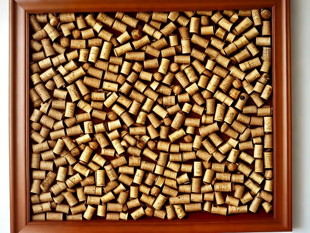 Arte com Rolhas de Champanhe: Quadro de Recados!