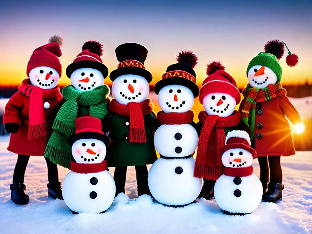 Natal Branco: Bonecos de Neve Encantadores