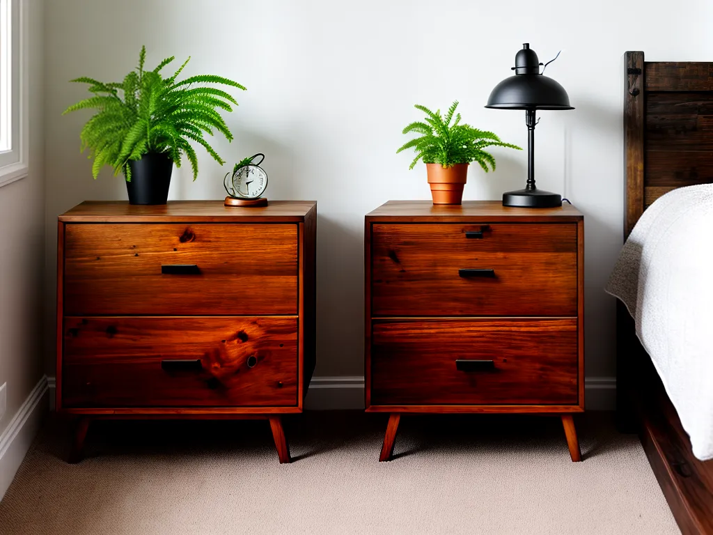DIY: Mesa de Cabeceira de Madeira