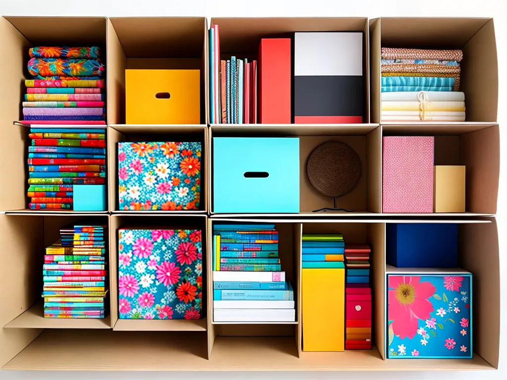 Organize Tudo com Porta-Trecos de Papelão