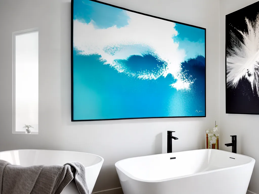 Transforme seu banheiro em uma galeria: Arte na decoração