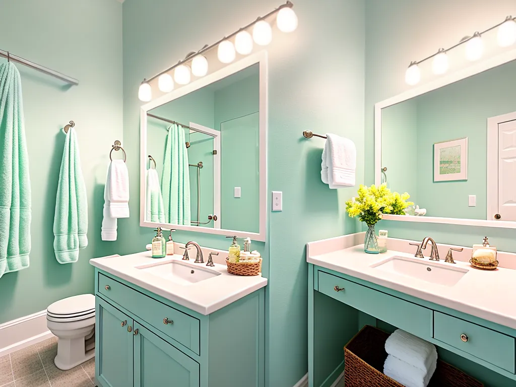Banheiro Pastel: Decoração Suave e Aconchegante