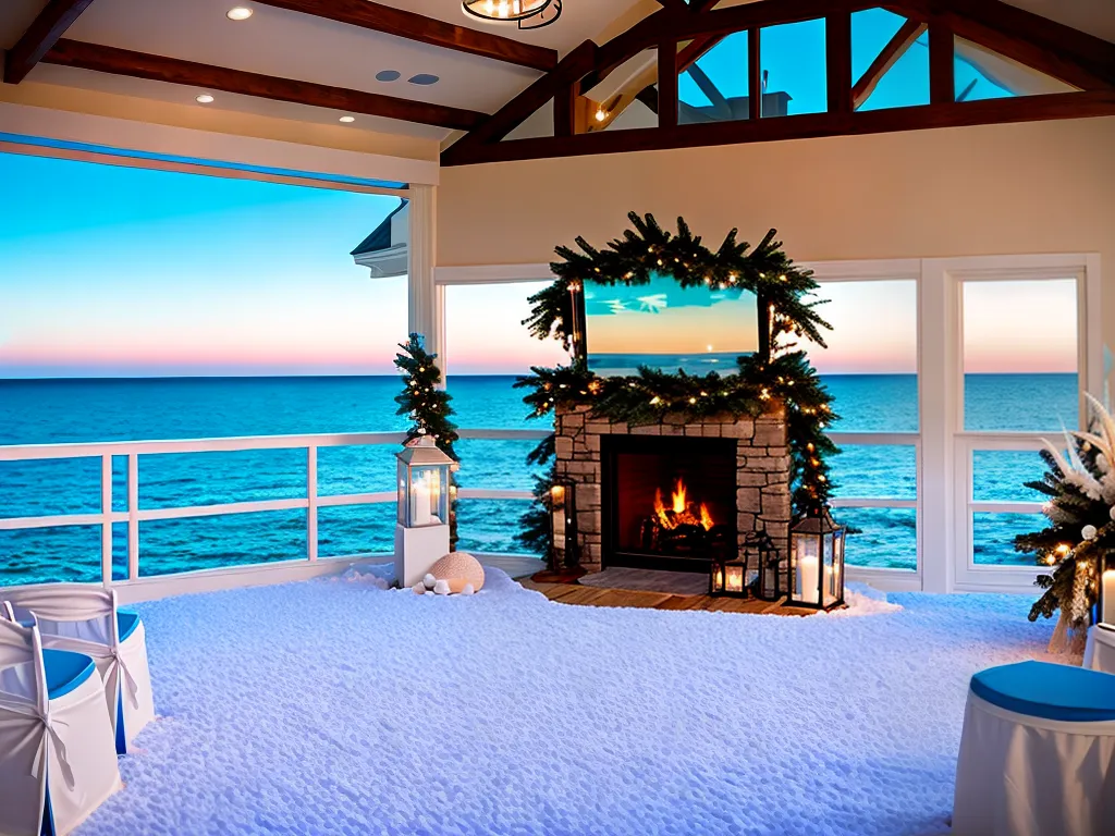 Encanto Praiano: Decoração de Casamento de Inverno