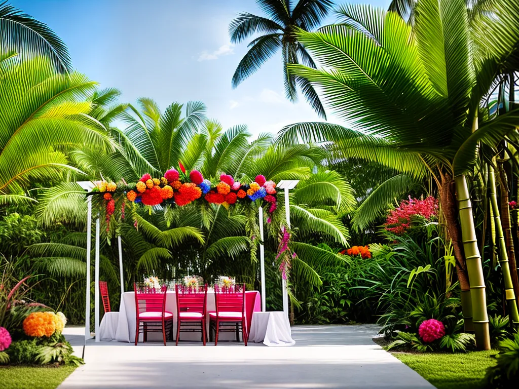 Tropical Chic: Decoração de Casamento Exótica