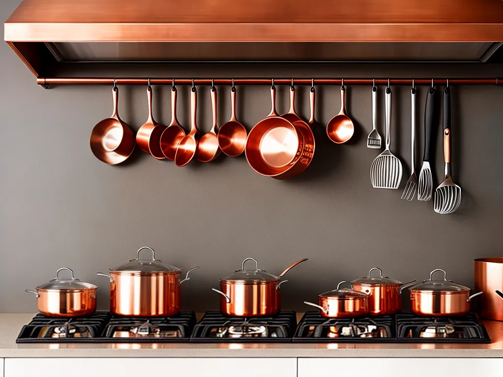 Cozinha Brilhante: Decoração com Objetos de Cobre