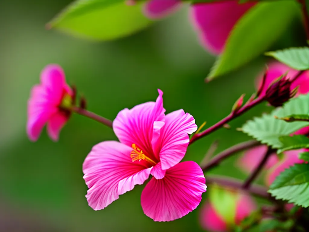 Fotos hibiscus striatus rosa do rio 1