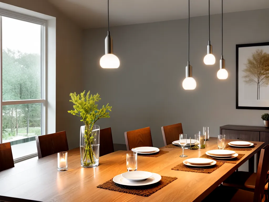 Jantar Sob Luz Suave: Iluminação Indireta na Sala