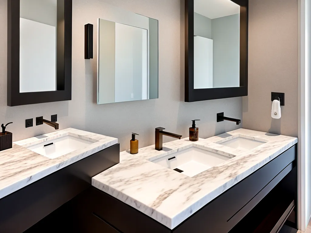 Banheiro de Luxo: Mármores na Decoração