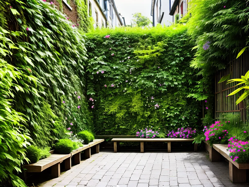 Jardins Verticais em Passagens Estreitas