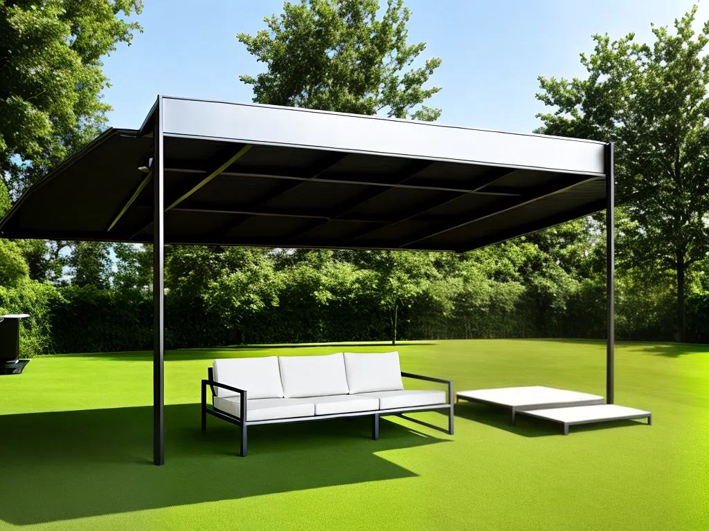 Design Moderno e Resistência em Móveis de Metal para Jardim.
