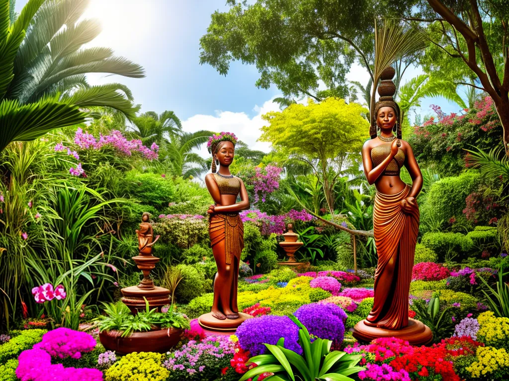 Orquídeas e Arte Africana: Esculturas e Pinturas