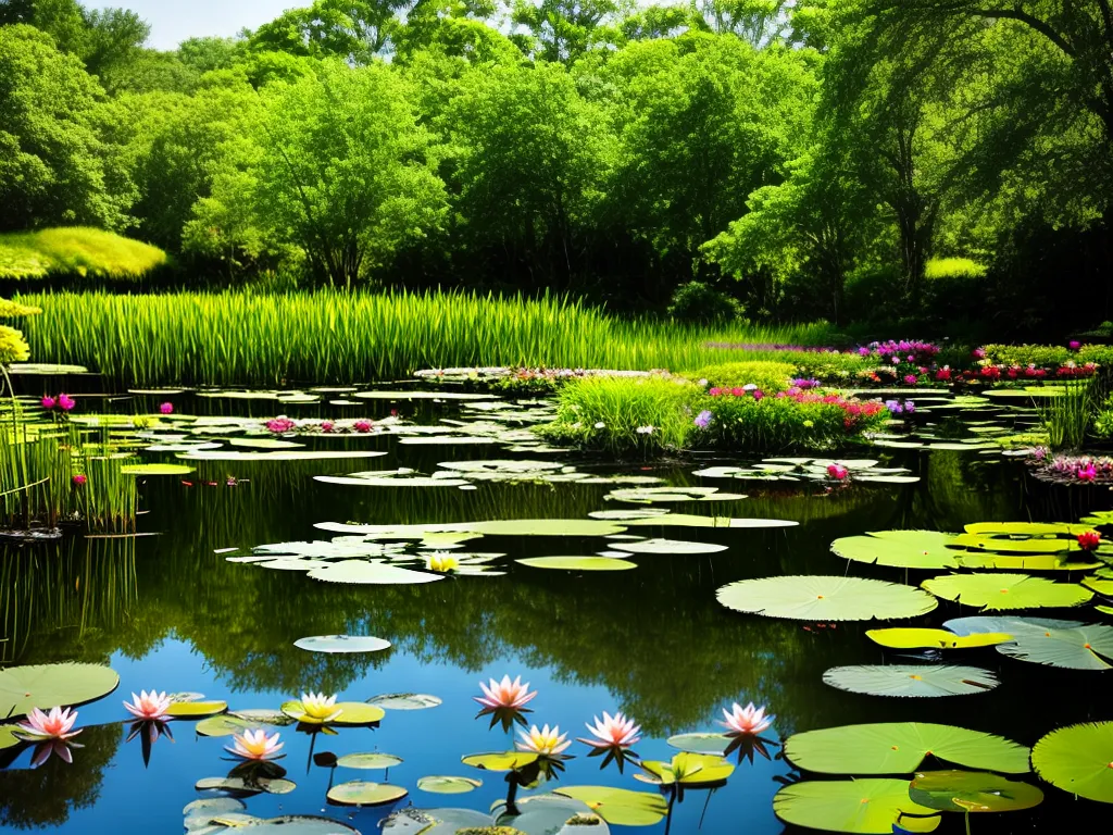 Jardim aquático: Plantas para lagoas.