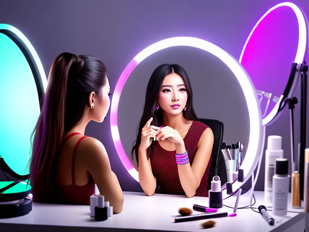 Efeitos de Iluminação: Ring Light Criativo e Versátil