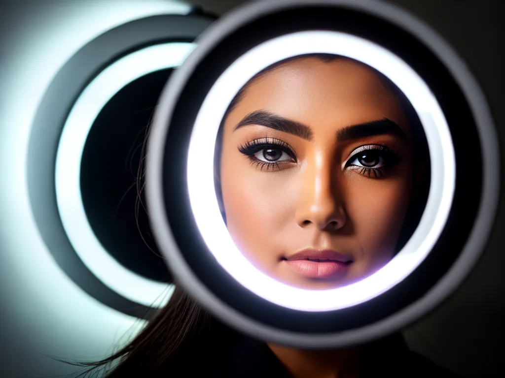 Ring Light: Iluminação Uniforme e Profissional para Vídeo