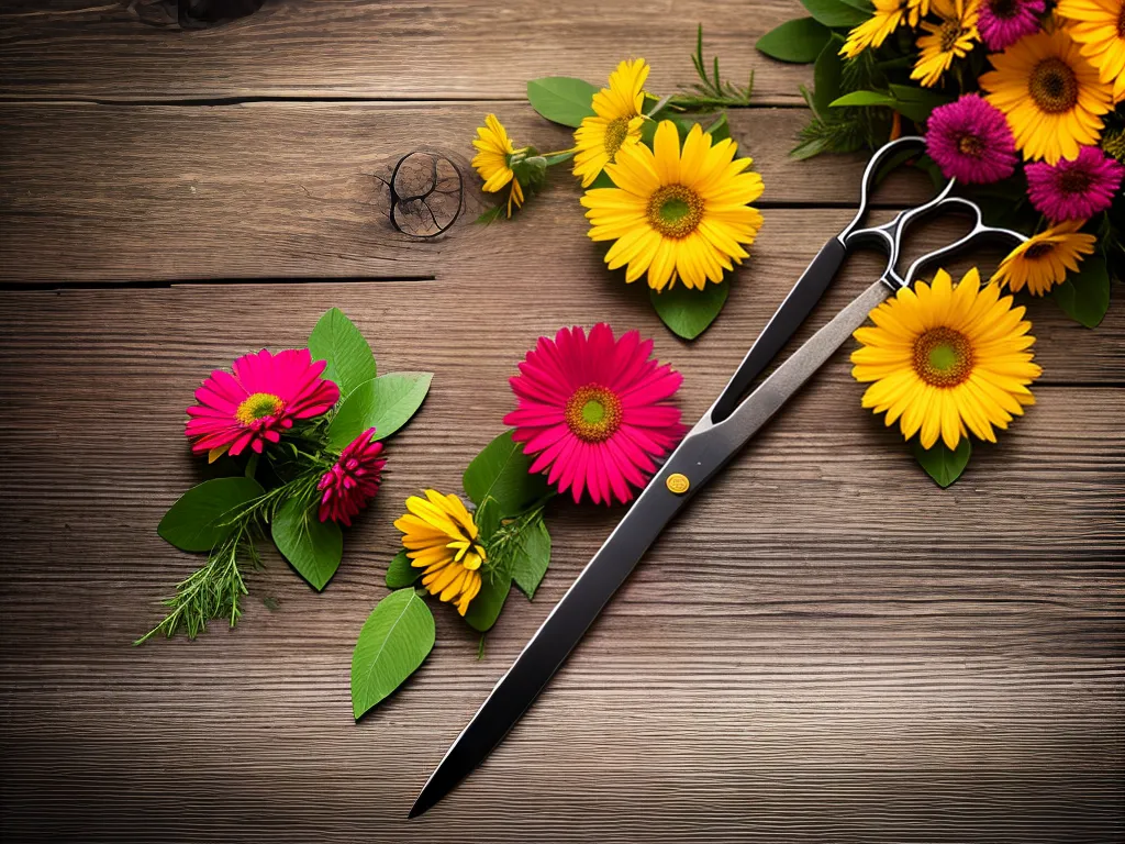 Cuidados com Tesouras para Flores: Colheita e Arranjos