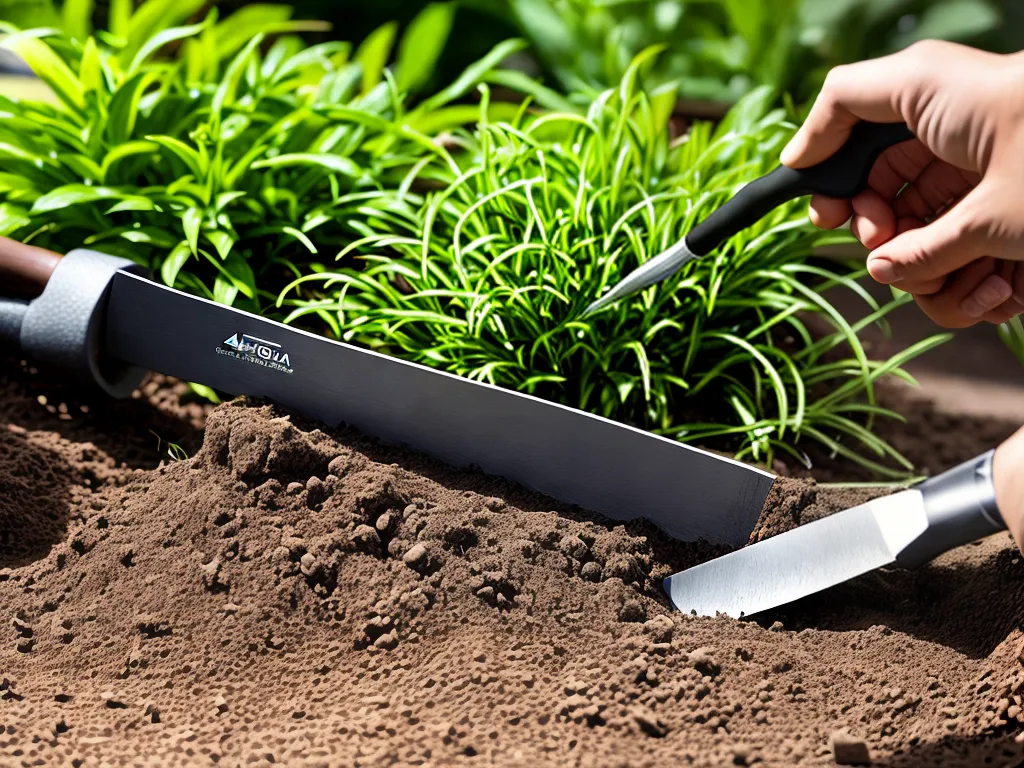 Afiando com Tijolo: Ferramentas de Jardinagem