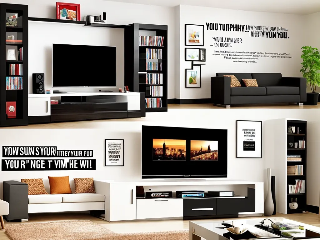 Ideias adesivos decorativos sala tv
