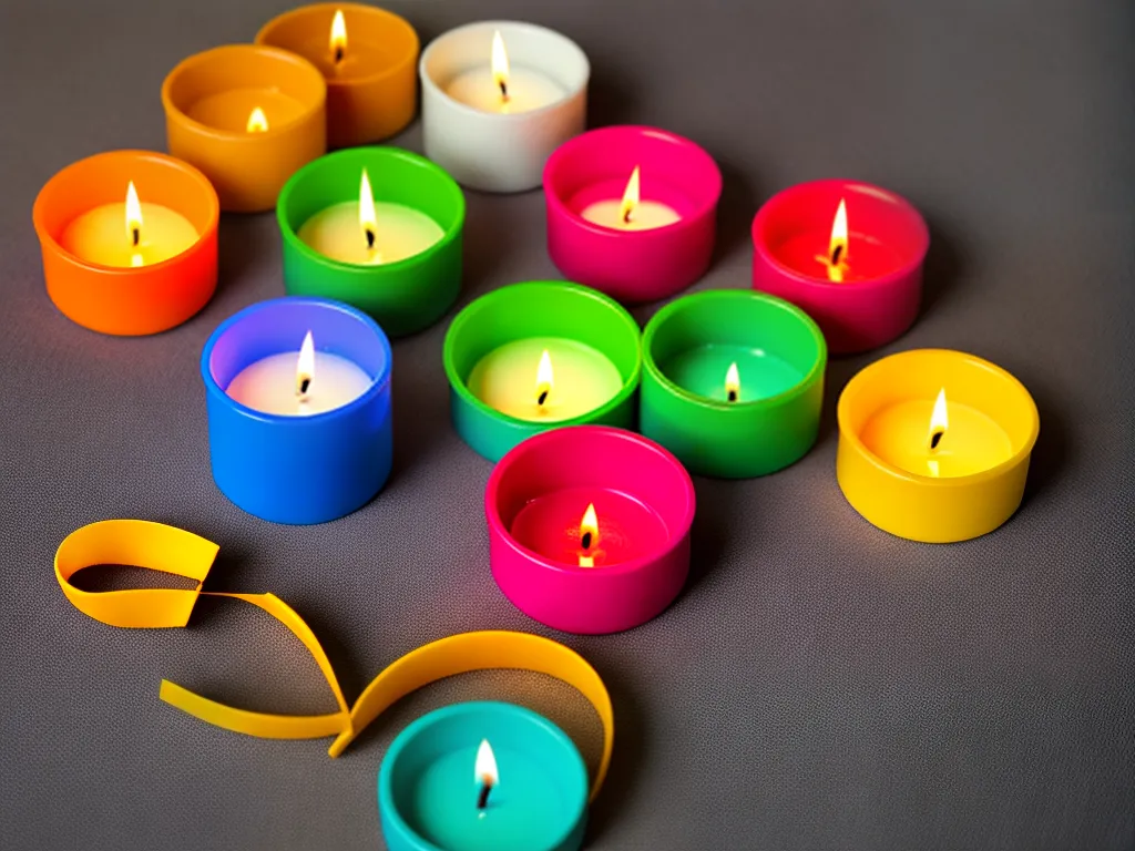 Ideias artesanato capsulas cafe porta velas colorido