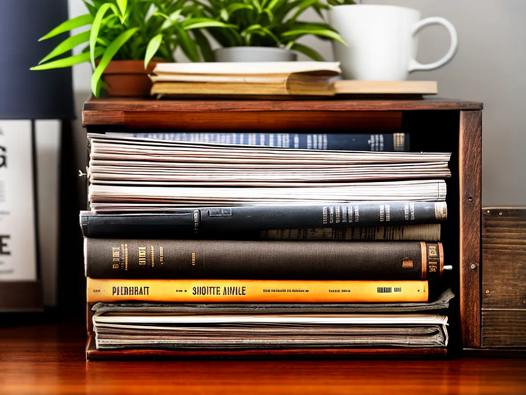 Ideias como guardar revistas e jornais antigos