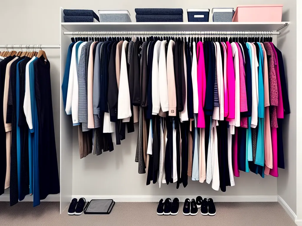 Ideias como guardar roupas de academia