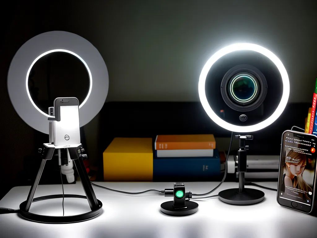Ring Light Instalação e Uso em Diferentes Dispositivos