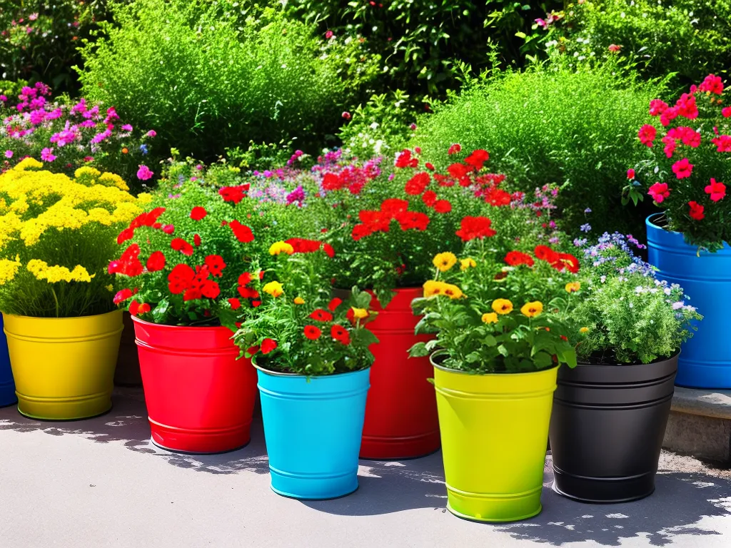 Ideias como usar materiais reciclados para criar belos vasos e jardineiras