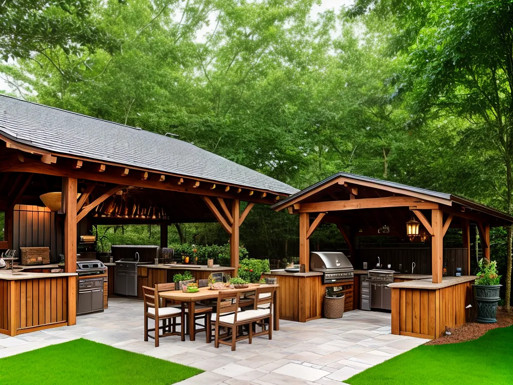 Ideias cozinha no jardim moveis e decoracao