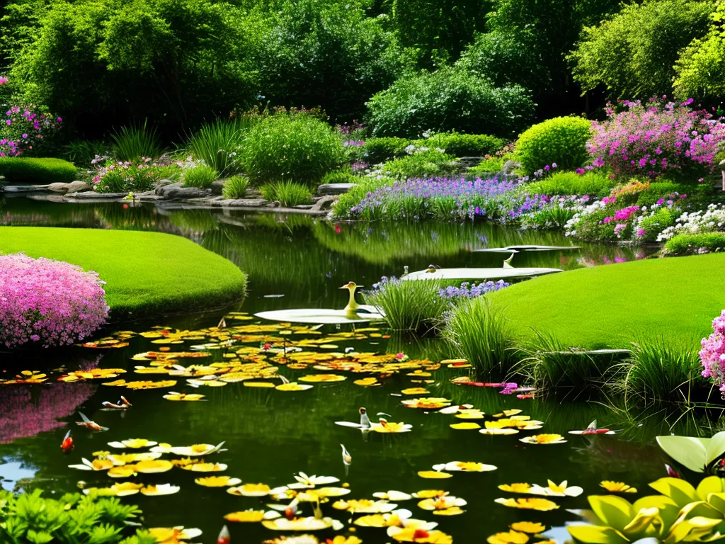 Ideias jardim atrair animais aquaticos